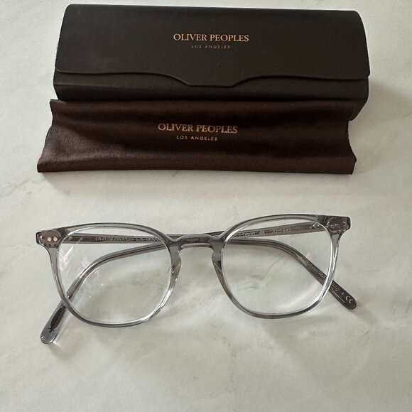 Oliver Peoples Clear/Grey Glasses Rarely Worn